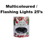 Christmas LED Lights 220v, 5.4m, Multi Coloured